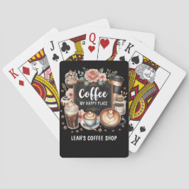Baraja De Cartas ☕Café personalizado Cocina Cafe Coffee Lugar Feliz