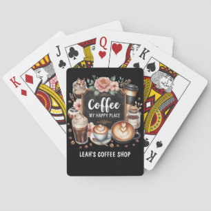 Baraja De Cartas ☕Café personalizado Cocina Cafe Coffee Lugar Feliz