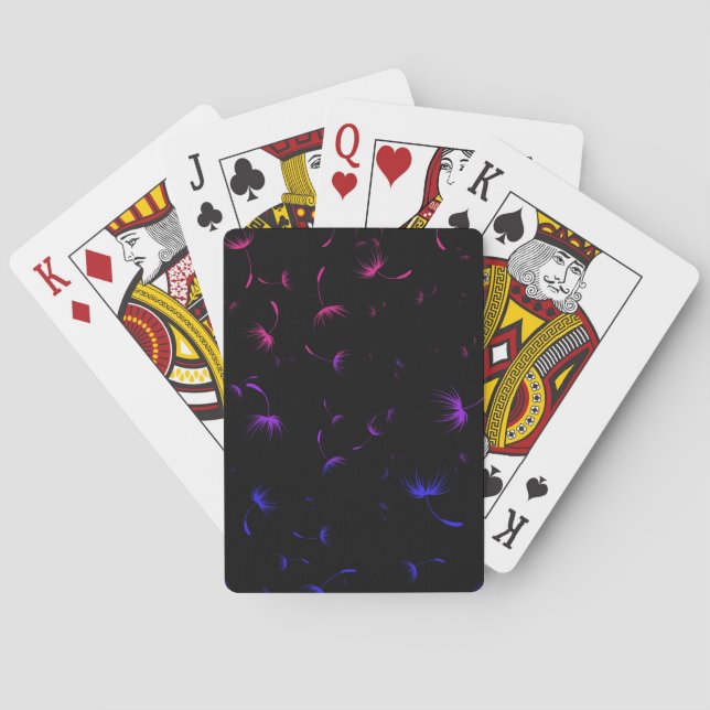 Baraja De Cartas Caída de Dandelion Semillas Orgullo Bisexual (Reverso)