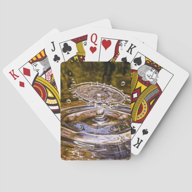 Baraja De Cartas Caída de goteo de agua (Reverso)