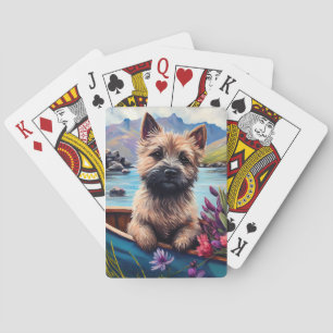 Baraja De Cartas Cairn Terrier en un remo: Una aventura escénica