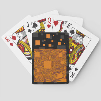 Baraja De Cartas caja negra de Halloween abstracta de alerta de nar