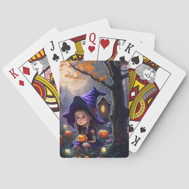 Baraja De Cartas calabaza/capricho/Halloween/personalizado (Reverso)