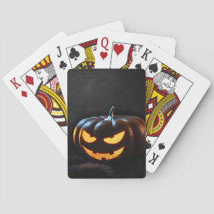 Baraja De Cartas Calabaza de Halloween Jack-O-Lantern Spooky