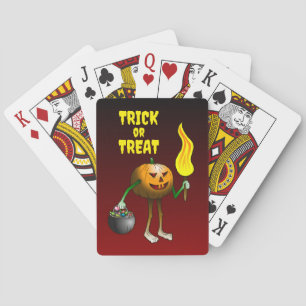 Baraja De Cartas Calabaza de truco o tratamiento