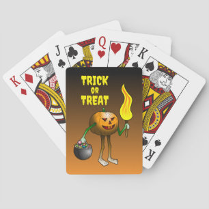 Baraja De Cartas Calabaza de Truco o Trato