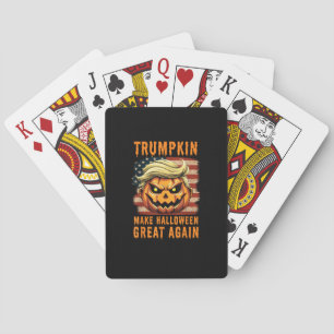Baraja De Cartas Calabaza de Trumpkin Halloween hace que Halloween 