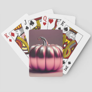 Baraja De Cartas Calabaza rosa brillante