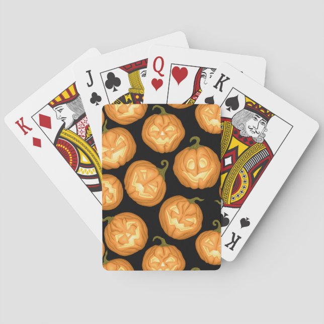 Baraja De Cartas Calabazas de Halloween (Reverso)