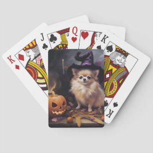 Baraja De Cartas Calabazas de Pomerania Temen Halloween