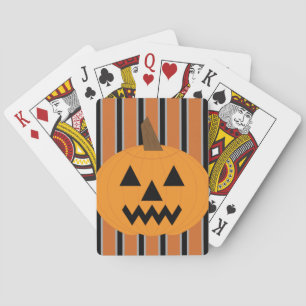 Baraja De Cartas Calabazas divertidas y elegantes de Halloween