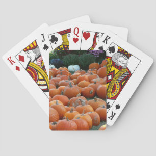 Baraja De Cartas Calabazas y Mamáes Fotografía de la cosecha de oto