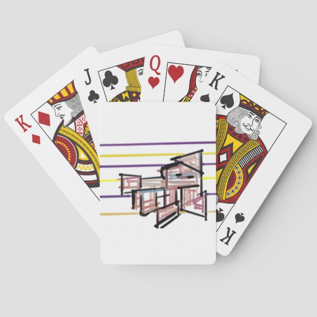 Baraja De Cartas Calamar alegría de verano (Reverso)