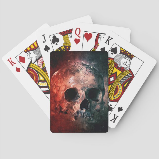 Baraja De Cartas Calavera (Reverso)
