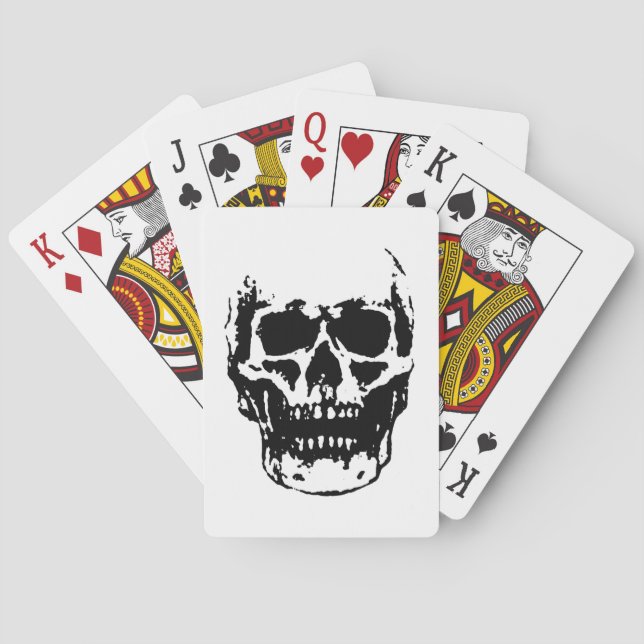 Baraja De Cartas Calavera (Reverso)