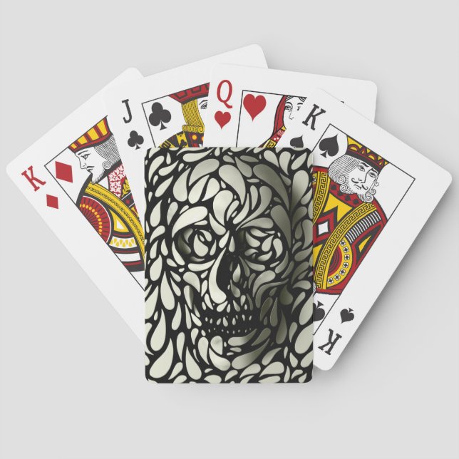 Baraja De Cartas Calavera (Reverso)