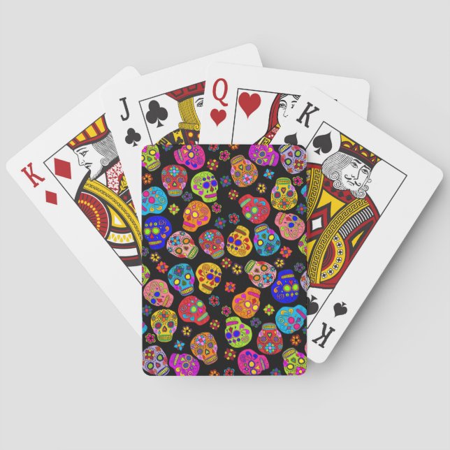 Baraja De Cartas Calavera de Azúcar (Reverso)