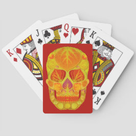 Baraja De Cartas Calavera de hoja de álamo 13