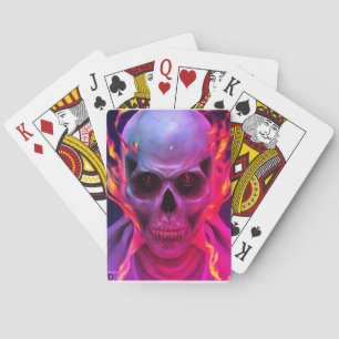 Baraja De Cartas Calavera en llamas