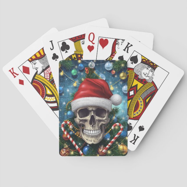 Baraja De Cartas Calavera Santa Festiva (Reverso)