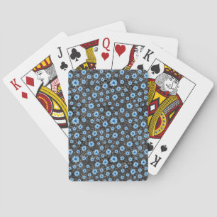 Baraja De Cartas Calaveras Azules y Serie de Diseño 2 de Girasoles