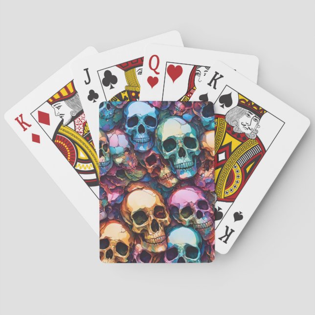 Baraja De Cartas Calaveras Funky (Reverso)