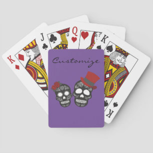 Baraja De Cartas Calaveras negras Duo Thunder_Cove