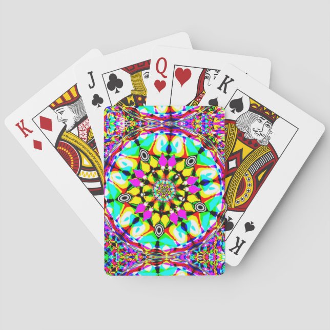 Baraja De Cartas Caleidoscopio del Pentágono (Reverso)