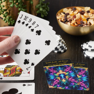 Baraja De Cartas Caleidoscopio Vibrante de Fe y Belleza de la Natur