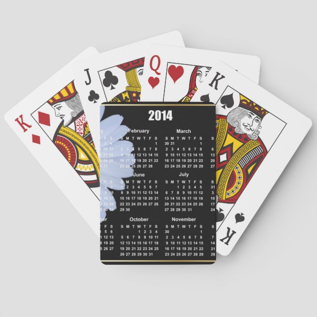 Baraja De Cartas Calendario de 2014 (Reverso)