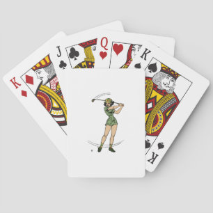 Baraja De Cartas Calentamiento para el Golf Lady Golfer