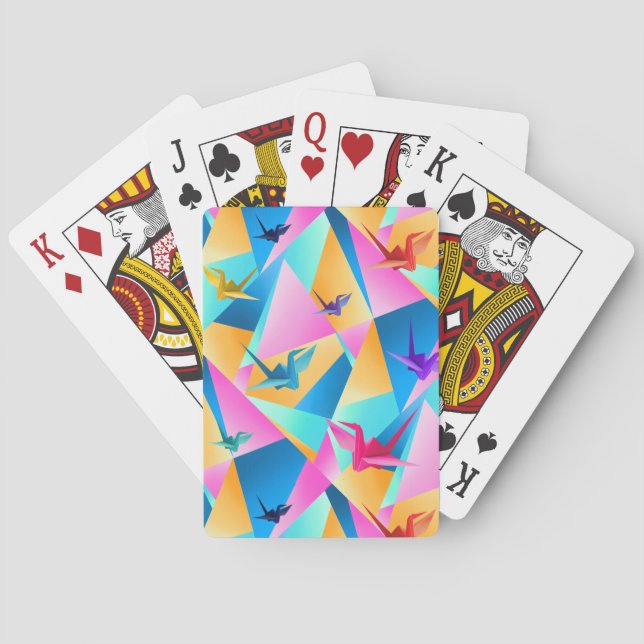 Baraja De Cartas Calidoscopio de Origami (Reverso)