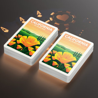 Baraja De Cartas California de Vintage