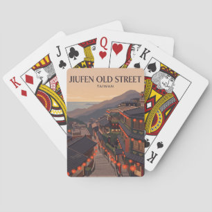 Baraja De Cartas Calle antigua de Jiufen Taiwán
