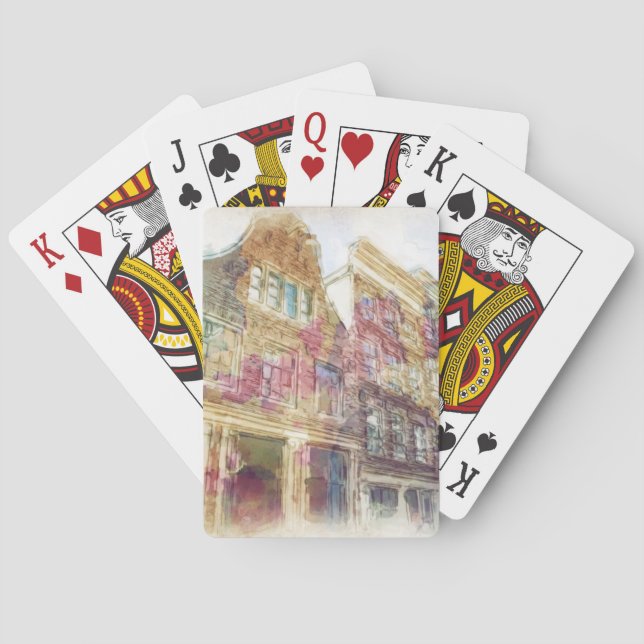 Baraja De Cartas Calles de Amsterdam vieja (Reverso)