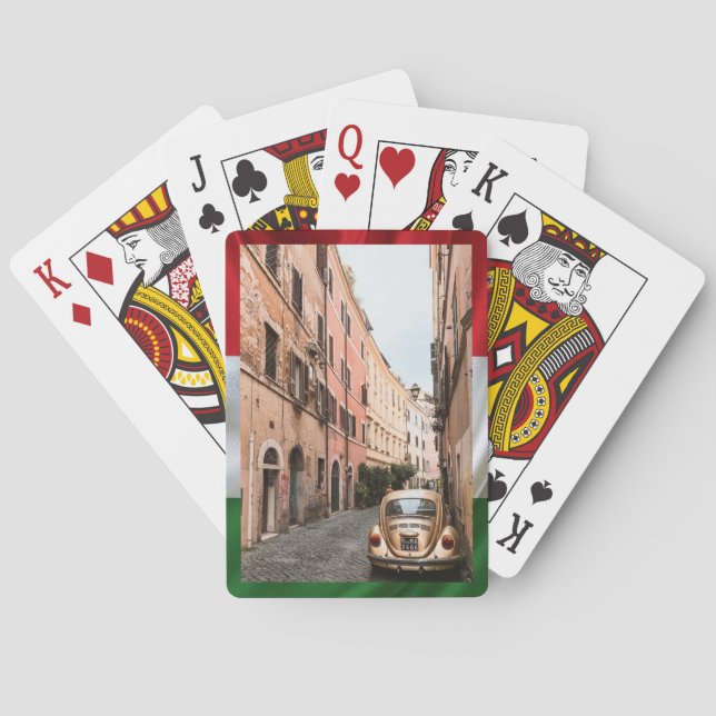 Baraja De Cartas Calles de Roma - Orgullo italiano (Reverso)