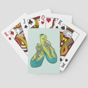 Baraja De Cartas Calzado de escalada antigua escalada