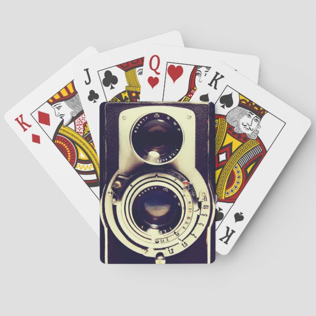 Baraja De Cartas Cámara de vintage (Reverso)