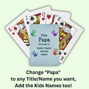 Baraja De Cartas Cambiar todos los nombres que este papá pertenece