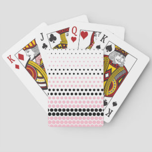 Baraja De Cartas Cameo rosa y lunares negros