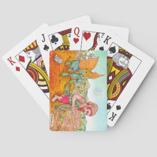 Baraja De Cartas Caminando por la Cubierta de Gargoyle