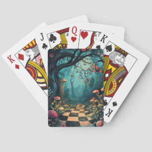 Baraja De Cartas Camino de ensueño acuarela en un mundo mágico