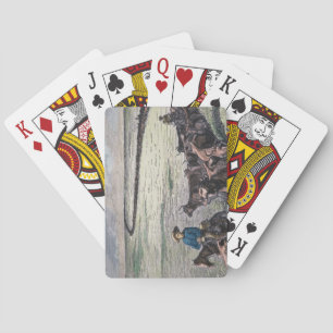 Baraja De Cartas Camino de ganado longhorn de Texas a Abilene, Kans