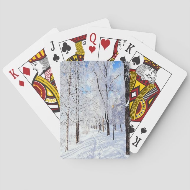 Baraja De Cartas Camino de nieve (Reverso)