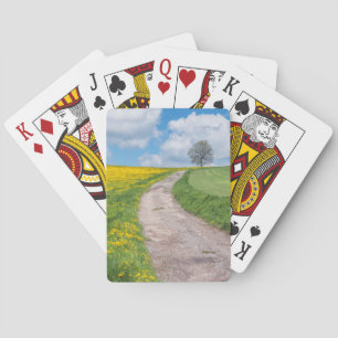 Baraja De Cartas Camino de tierra y árbol