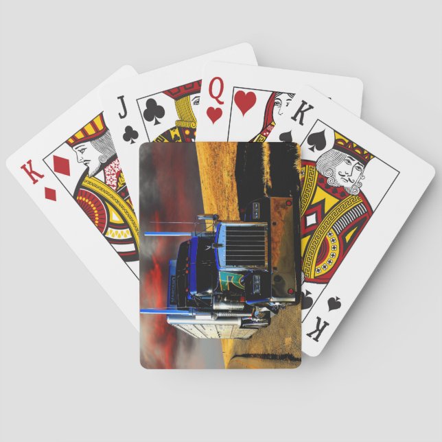 Baraja De Cartas Camión Americano Big Rig (Reverso)
