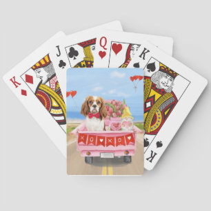 Baraja De Cartas Camión de corazones del día de San Valentín del pe