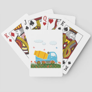 Baraja De Cartas Camión del mezclador de cemento