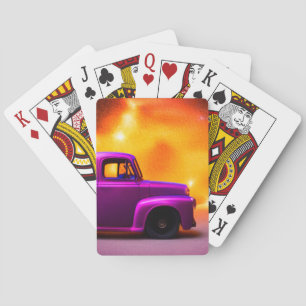 Baraja De Cartas Camión morado