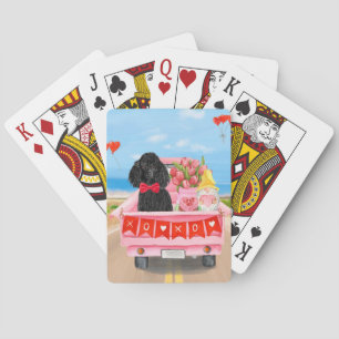 Baraja De Cartas Camiones de El día de San Valentín de perro de per